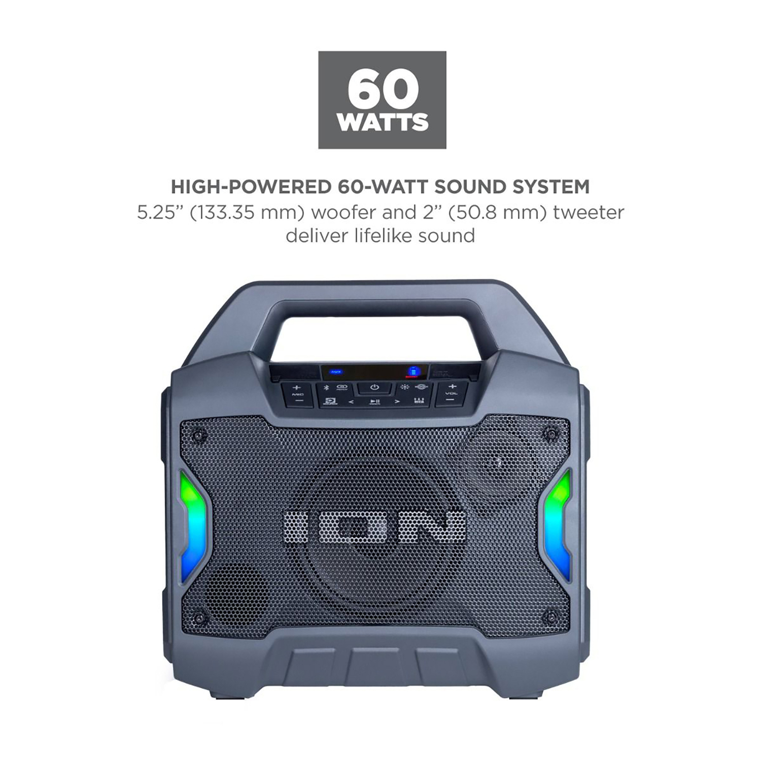 ION® Enceinte Bluetooth Portable Game Day Primetime avec Lumières et FM... - Photo 6/9