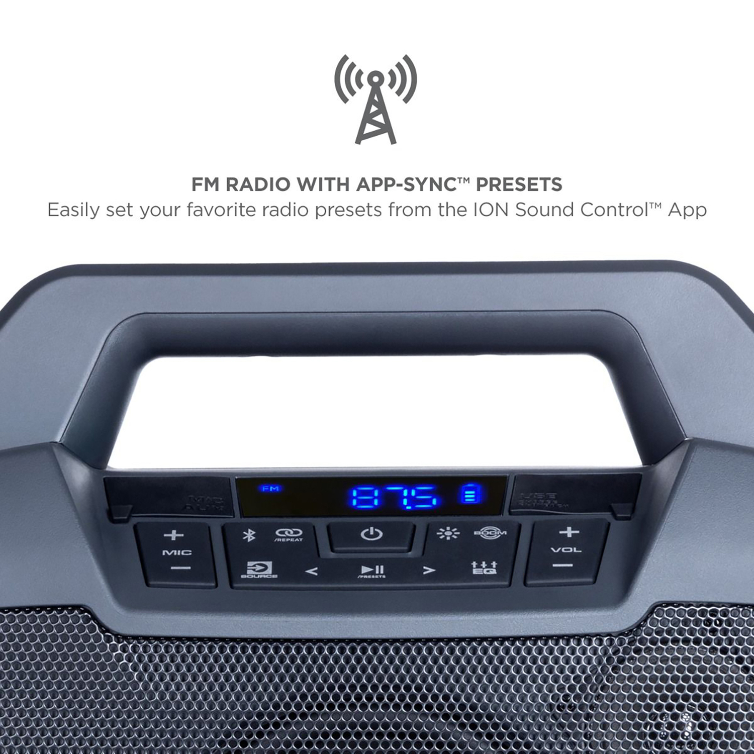 ION® Enceinte Bluetooth Portable Game Day Primetime avec Lumières et FM... - Photo 9/9