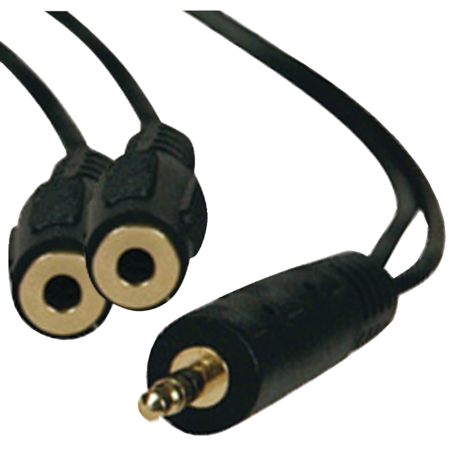 TRIPP LITE® BY EATON® 3.5-mm Male to 2 Female Stereo Y-Splitter Adapter... - Picture 1 of 2