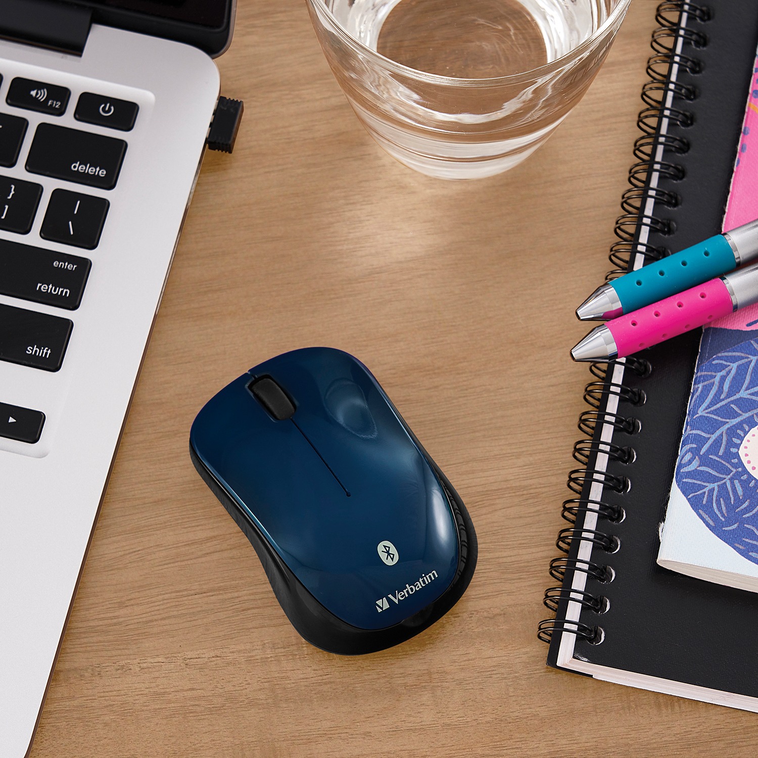 VERBATIM 70239 Bluetooth Wireless Tablet Multi-Trac Blue LED Mouse (Dark Teal) - Picture 12 of 20