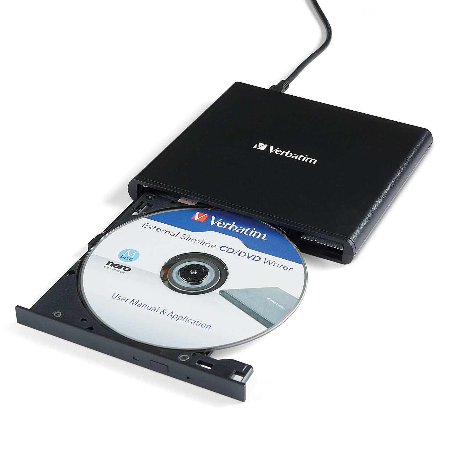 VERBATIM® Lecteur CD/DVD externe Slimline, USB-A/USB-C - Photo 5/8