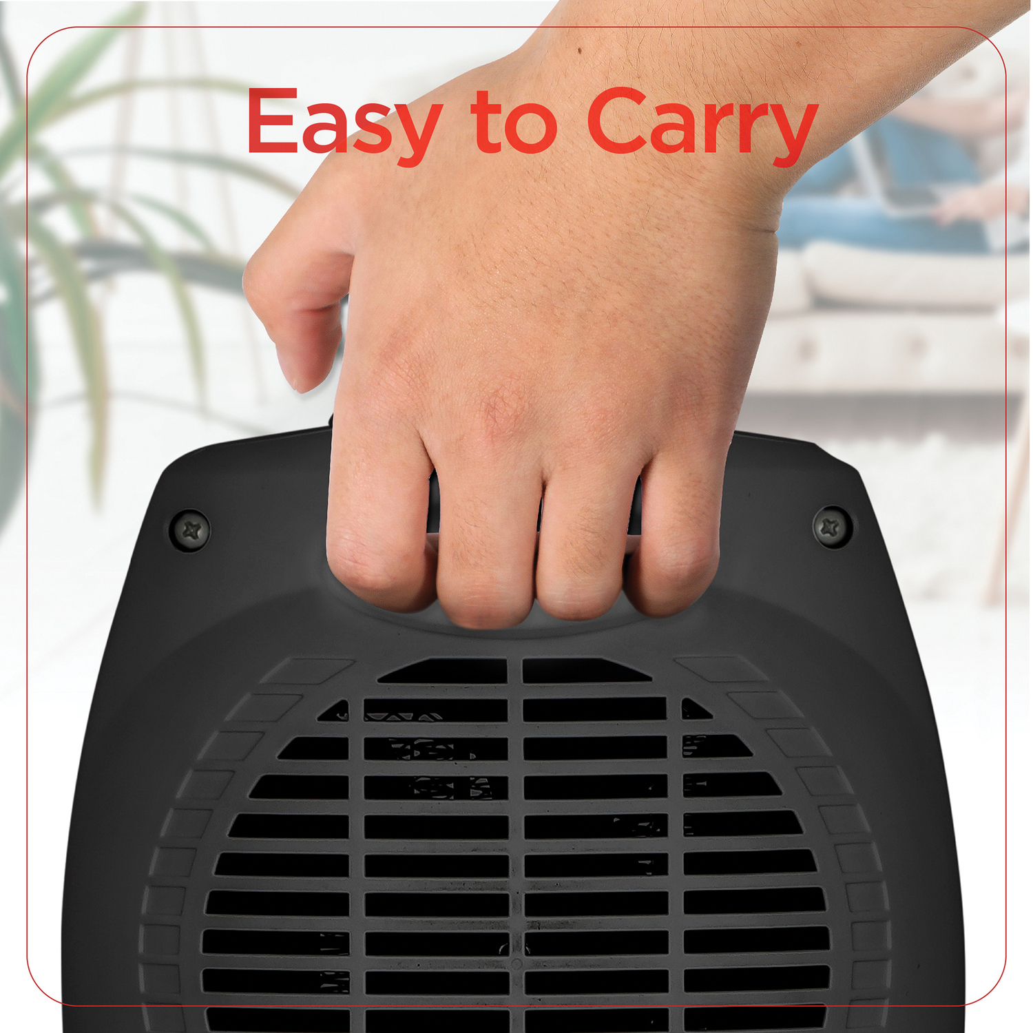 BLACK+DECKER(TM) 1,500-Watt-Max Desktop Ceramic Heater with Fan Setting (Black) - Picture 11 of 24