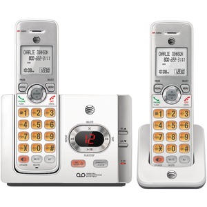 AT&T DECT 6.0 Cordless Answering SYSTEM with Caller ID/Call Waiting, White (2 Handset)