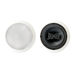 BIC America Muro? MSR6D 6.5-In. with Dual Tweeters Indoor 2-Way In-Ceiling Stereo Speaker, 100 Watts