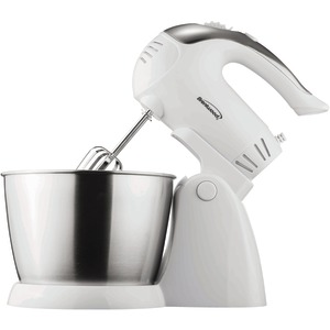 Brentwood 5-Speed + Turbo Electric Stand Mixer with Bowl (White)