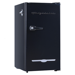 Frigidaire 3.2-Cu.-Ft. 65-Watt Retro BAR Fridge with Side Bottle Opener (Black)