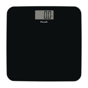 Escali Sleek Rounded 440-lb Capacity Tempered Glass Bathroom SCALE